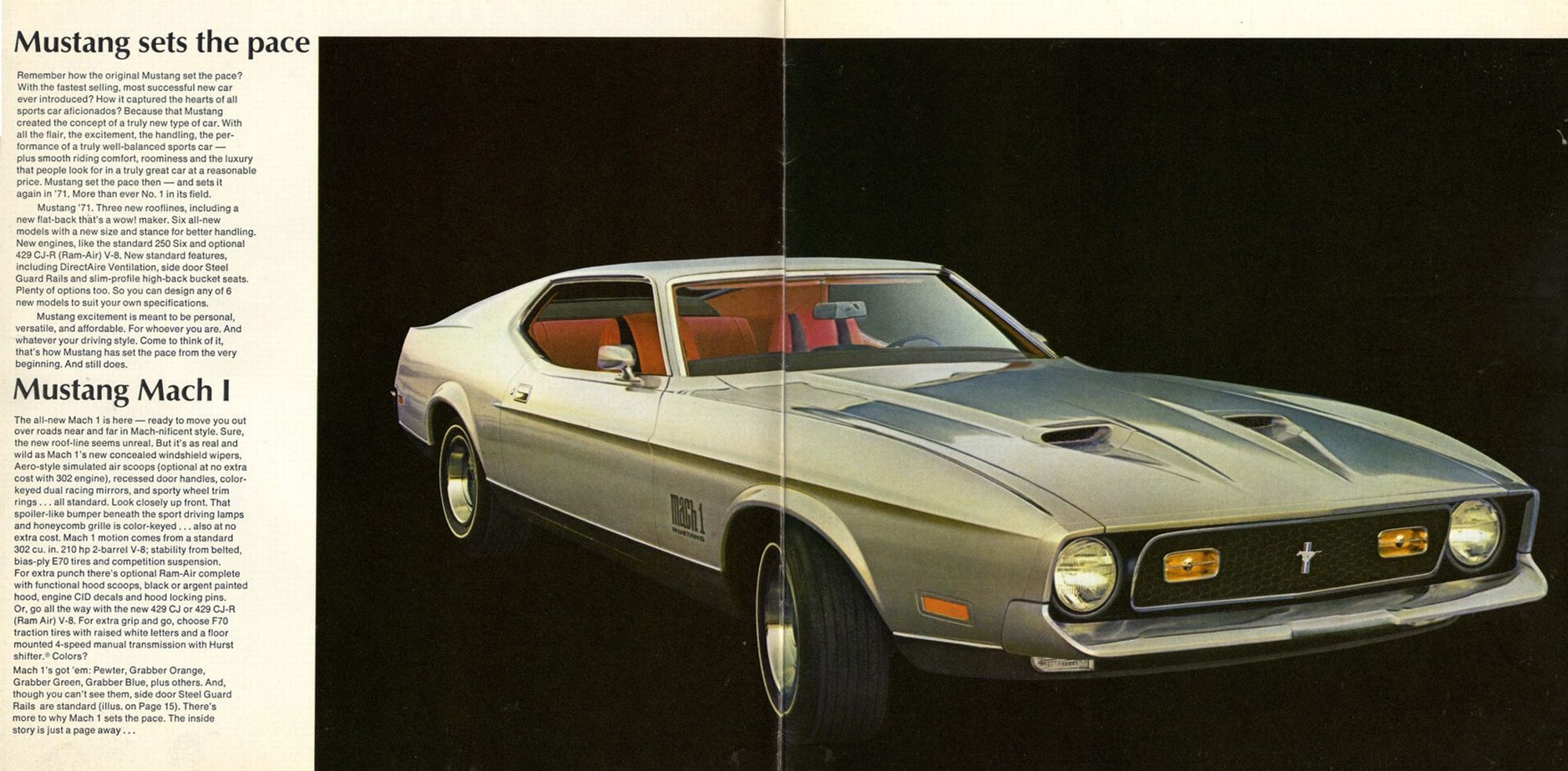 1971 Ford Mustang Brochure Page 9